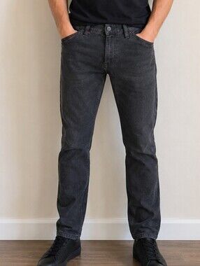 Alberto Stone Modern Fit Jeans Pants Men 32x32 Charcoal Stretch Straight Germany